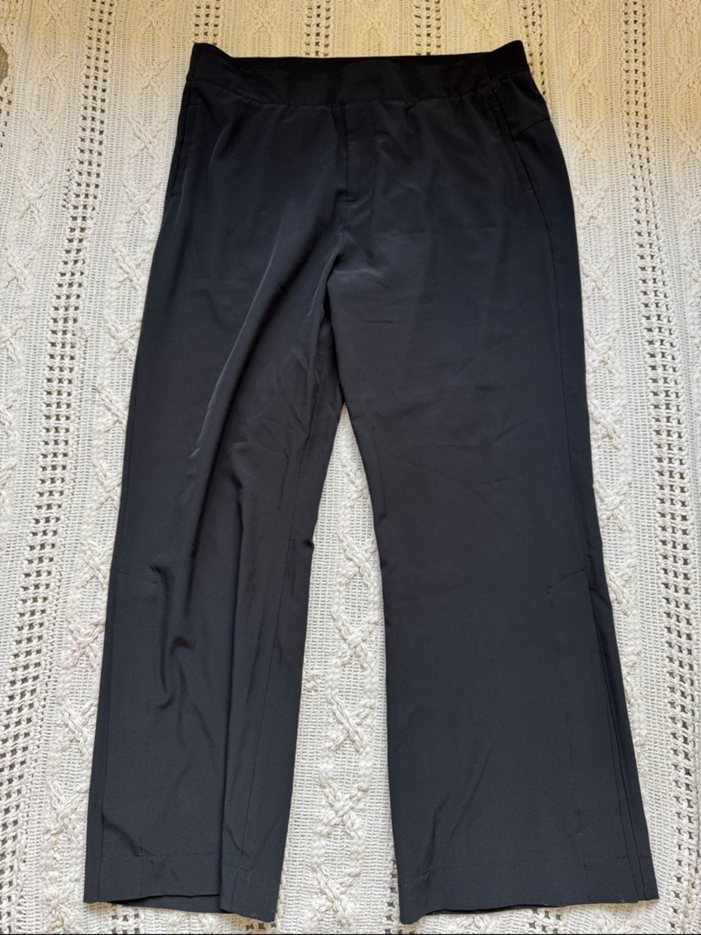 Soft Surroundings Black Wide-Leg Pull-On Pants